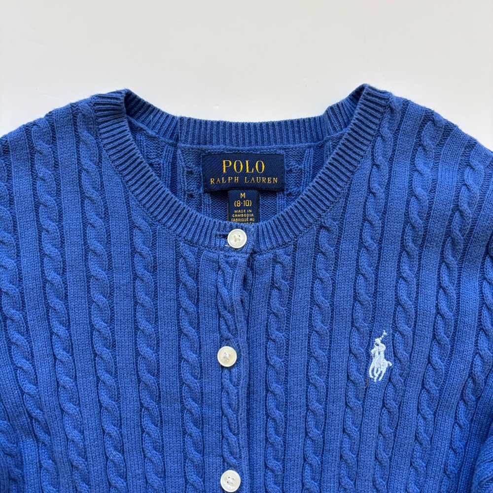 Polo Blue Cardigan Sweater - Picture 3 of 8